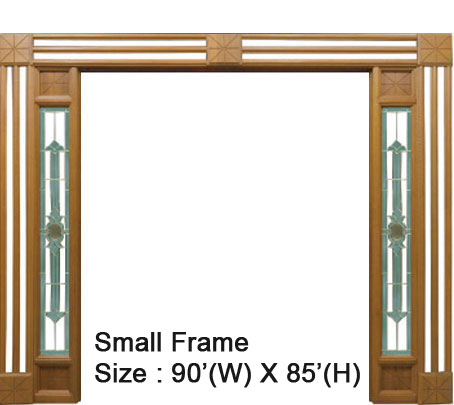 Furndor Doors Ridge Wood Series Small Frame